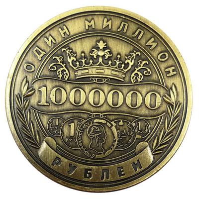 China Custom Russian European Collectible America Ruble Coin Style Souvenir Million Medallions Commemorative Coins for sale