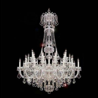 China Traditional European Crystal Luxury Hotel Villa Atmosphere Long Staircase Chandelier Living Room Duplex Duplex Empty Lights for sale