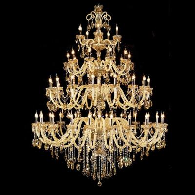 China Modern Crystal Chandelier Atmosphere European Penthouse Villa Building In Living Room Lamp Stair Chandelier Along for sale