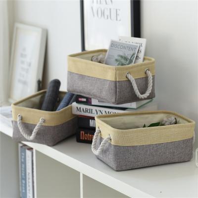 China Customized High Quality Washable Collapsible Cloth Storage Bins Cloth Storage Box Closet Storage Folding Baskets Various Color, Canvas Storage Bin 40*30*21 for sale