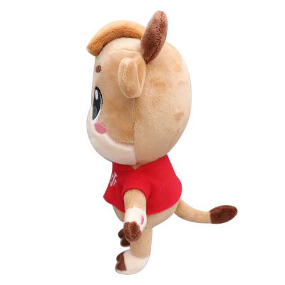 China Plush Toy Wholesale Manufacturer Custom Cute Stuffed Soft Calf Plush Toy for sale