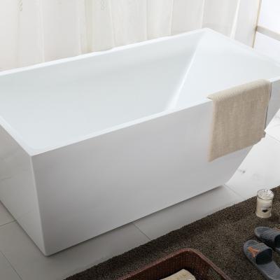 China Fashion Freestanding Tub Whirlpool Acrylic Durable White Bathtubs for sale