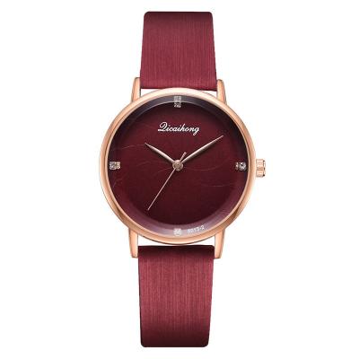 China WJ-8454 Fashion Charm Good Quality Alloy Watch Case Analog Watch Ladies Leather Watch for sale