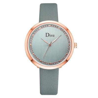 China WJ-8392 New Fashion Alloy Case Ladies Leather Watch for sale