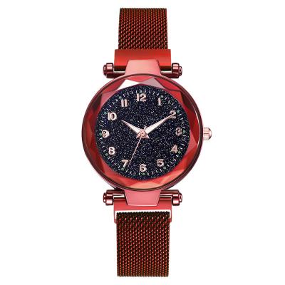 China WJ-8481China Good Quality Fashion Smart Quartz Alloy Case Night Lights Magnetic Belt Watch for sale