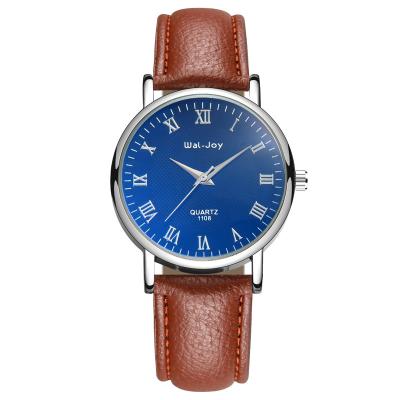 China WJ-8101 New Style Hot Selling High Quality Leather Men Watch Popular Fashion Life Waterproof Male Quartz Handwatches for sale