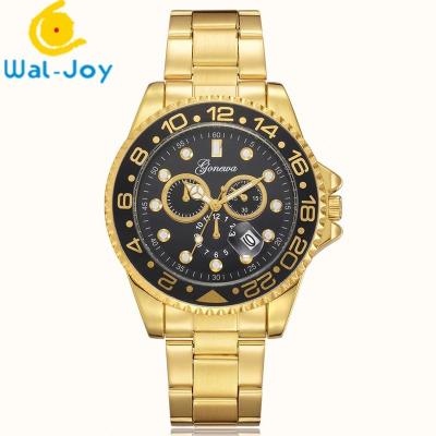 China WJ-6525 New Arrival Fashion Complete Calendar Geneva Brand Stainless Steel Back Men Watch for sale