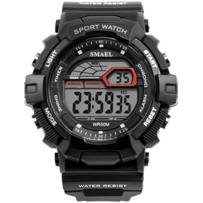 China WJ-7399 SMAEL Brand Men Wrist Watches Big Face Digital Silicone Handwatches Waterproof Date 3ATM Boys Watches for sale