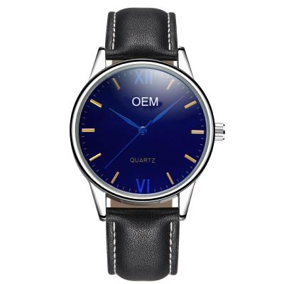 China Relógios de pulso de couro de venda quentes da fábrica pequena na moda agradável do OEM Handwatches dos relógios dos homens de negócio da qualidade WJ-8110 à venda