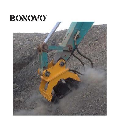 China BONOVO Farms Excavator Plate Compactor Portable Vibro Plate Compactor for sale