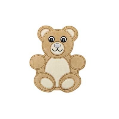 China Viable Wholesale Cartoon Teddy Bear Embroidery Patches Custom Iron On Backing Towel Embroidery Patches For Apparel for sale