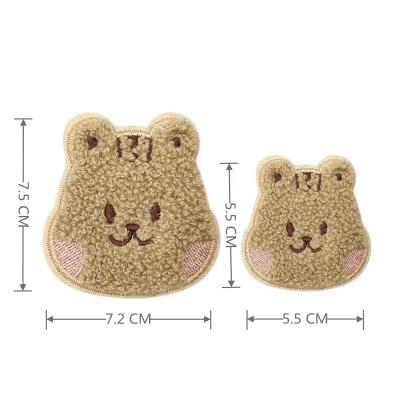 China Viable Cute Squirrel Anime Iron On Patches Clothing Accessories Custom Towel Embroidery Patches For Clothing for sale