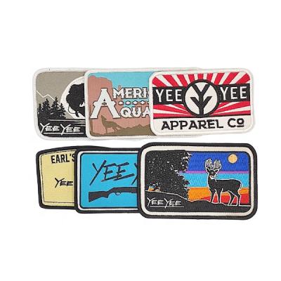 China Viable Colorful Anime Ventralex Embroidery Badges Custom Sew On Logo Embroidery Patches Letter Clothes Accessories Woven for sale