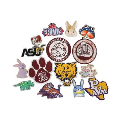 China Viable Factory Direct Patches Custom Embroidery Wholesales Iron On Backing Full Embroidered Patch For Apparel for sale