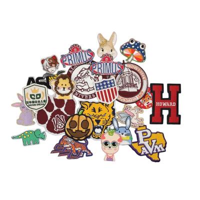 China Viable Custom Cartoon Pattern Ventralex Embroidered Patch Iron On Backing Full Embroidery Patches For Apparel for sale