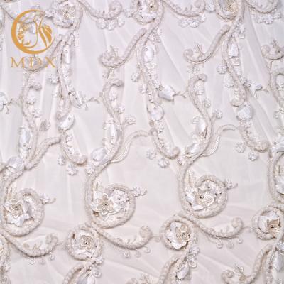 China Home Textile Handmade Manufacturer Embroidery Lace Textile Material Water Soluble Cloth for sale