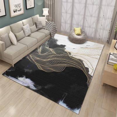 China Modern Design Microfiber 3d Washable Custom Rug Printed Anti-slip Carpet Blankets Living Room Carpet Floor Rug for sale