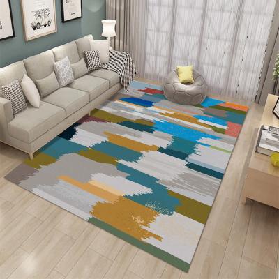 China Modern Design Microfiber 3d Washable Custom Rug Printed Anti-slip Carpet Blankets Living Room Carpet Floor Rug for sale