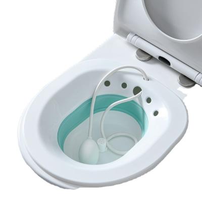 China Yoni Seat Vaginal Steaming Seat Folding Bidet Postpartum Care Yoni Steam Herbs Seat Posture Free Folding Portable Female Toilet Sitz Posture Care with Flushing Device for sale