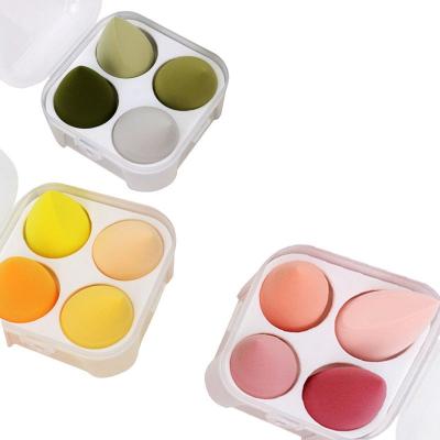 China Wholesale New Makeup Powder Sponge Latex Puff Free Eggs Foundation Black Portable Blender Beauty Liquids for sale