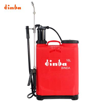 China Binda 16L hand held plastic agricultural sprayer knapsack agriculture factory supplier hot sale in Yemen for sale