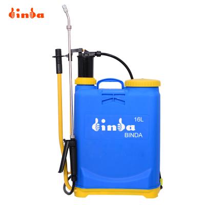 China Binda 16L hand held plastic agricultural sprayer knapsack agriculture factory supplier hot sale in Yemen for sale