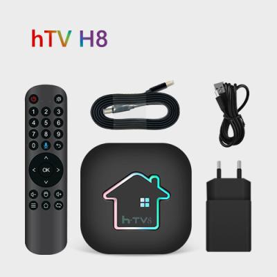 China HTV H8 Android 11 Brazil TV Voice Remote Control Box for sale