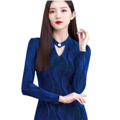 China 2020 viable border mother based shirt women's self-cultivation autumn and winter new long sleeve T-shirt women's blouse fashio for sale