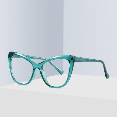 China Fashion New High Quality Women Men Cat Eye Stylish Blue Light Blocking Glasses for sale