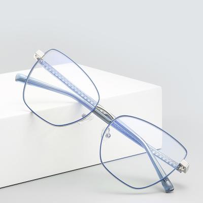 China Wholesale Custom Made China Fashion Anti Cat Eye PC Frame Alloy Blue Light Fashion Glasses for sale