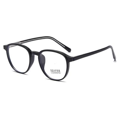 China Fashion Stylish Tr90 Round Shape Circle Men Woman Blue Light Anti Reading Glasses for sale