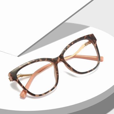 China Fashion Bend Leg Metal Frame Round Anti Blue Ray Light Blocking Computer Glasses for sale