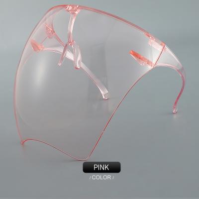 China Fashion Sunglasses Face Clear Glass Plastic Full Face Mask Protective Screen Protector for sale