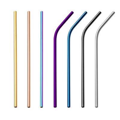 China Sustainable Custom Logo 304 Metal Stainless Steel Straw Contemporary for sale