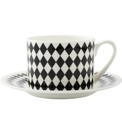 China Modern Low Price Guaranteed Quality Geometry Pattern Coffee Cups And Saucers for sale