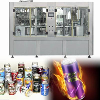 China Food factory direct supply CE 200cpm energy drink production line factory energy drink filling and sewing machine for sale