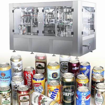 China Direct High Speed ​​Automatic Carbonated Filling Line Food Factory Supply CE 150cpm Beverage Beer Can Filler Filling Sealing Machine for sale