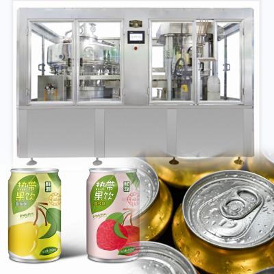 China Food Factory Supply CE 150cpm Direct Aluminum Can Filling And Sealing Canning Machine Seam For Beverage Factory for sale