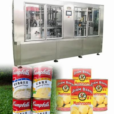 China Vegetable Food Canned Automatic Tin Canning Sealing Machine Thick Soup Beef Chicken Cream Soup Food Factory Direct CE for sale