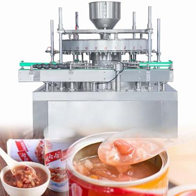 China CE factory direct automatic food 200cpm canned food soup porridge filling making machine production line for sale