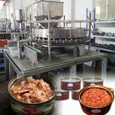 China Food CE Factory Directly Supply 600cpm Tin Can Canned Cat Food Automatic Fish Pet Food Dogfood Wet Meat Making Machine for sale