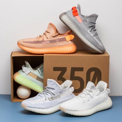 China 2021 fashion trend brand original Yeezy 350 thoughtful color men women v2 custom knitting sports shoes running sneakers Yeezys for sale