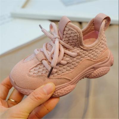 China 2022 New Children's Shoes Mesh Breathable Fashion Leather Casual Sneaker Girls Boys Autumn Children Shoes Unisex Spring Toddler for sale