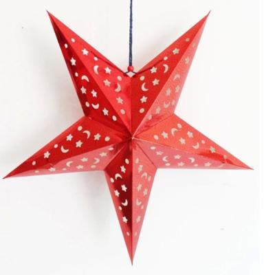 China LED FIVE star paper lanterns for Party Decorate for sale