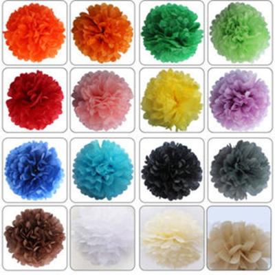 China Hot sale Tissue Paper Pom Pom/Colorful Paper flower for sale