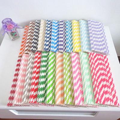 China 2016 New Color striped paper drinking straws wholsesale for sale