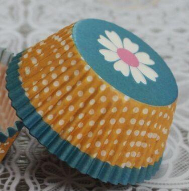 China Blue Color greaseproof Cupcake liners wholesale for sale