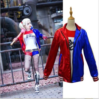 China Polyester Halloween Party Harley Quinn Joker Suicide Squad Children Clothing Clothing Suit Jacket Coat Cosplay For Kids and Adult for sale