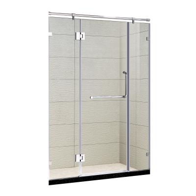 China Modern 3002H Hinges Shower Glass Door Frameless Exterior Glass Sliding Doors for sale