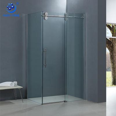 China Modern Top Luxury Rectangle Roll Sliding Shower Enclosure Prefab Shower Room for sale